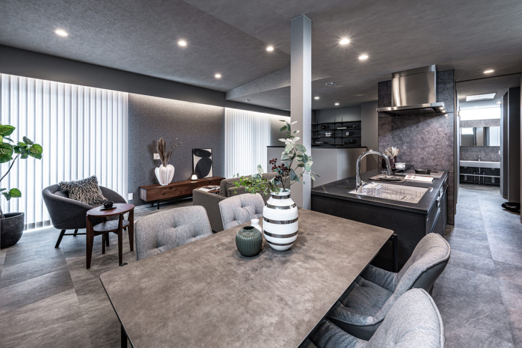 キッチンからの動線