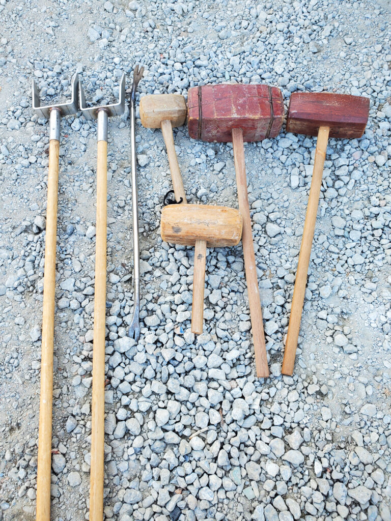 大工さん棟上げ時道具