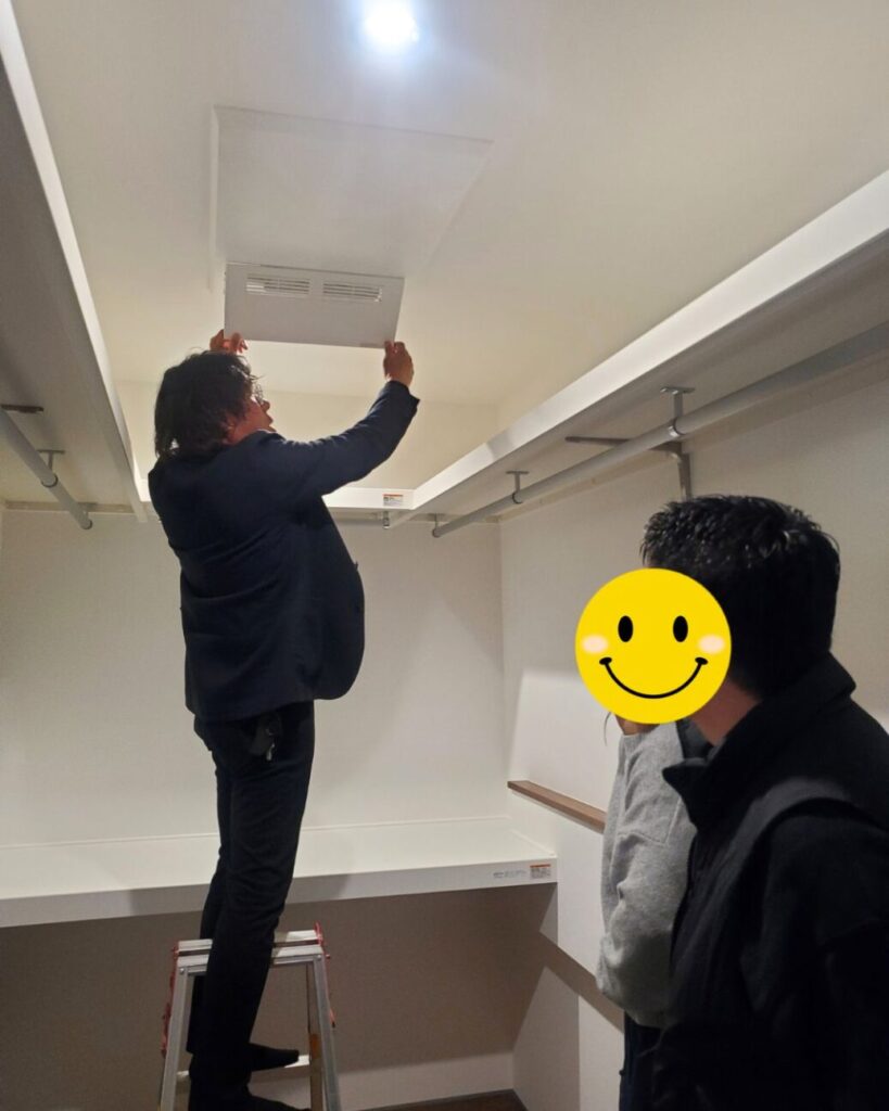 システム換気のフィルター交換