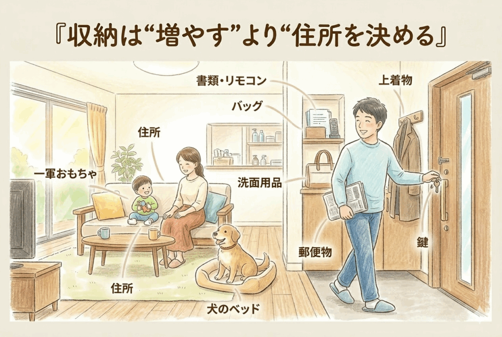 収納は住所