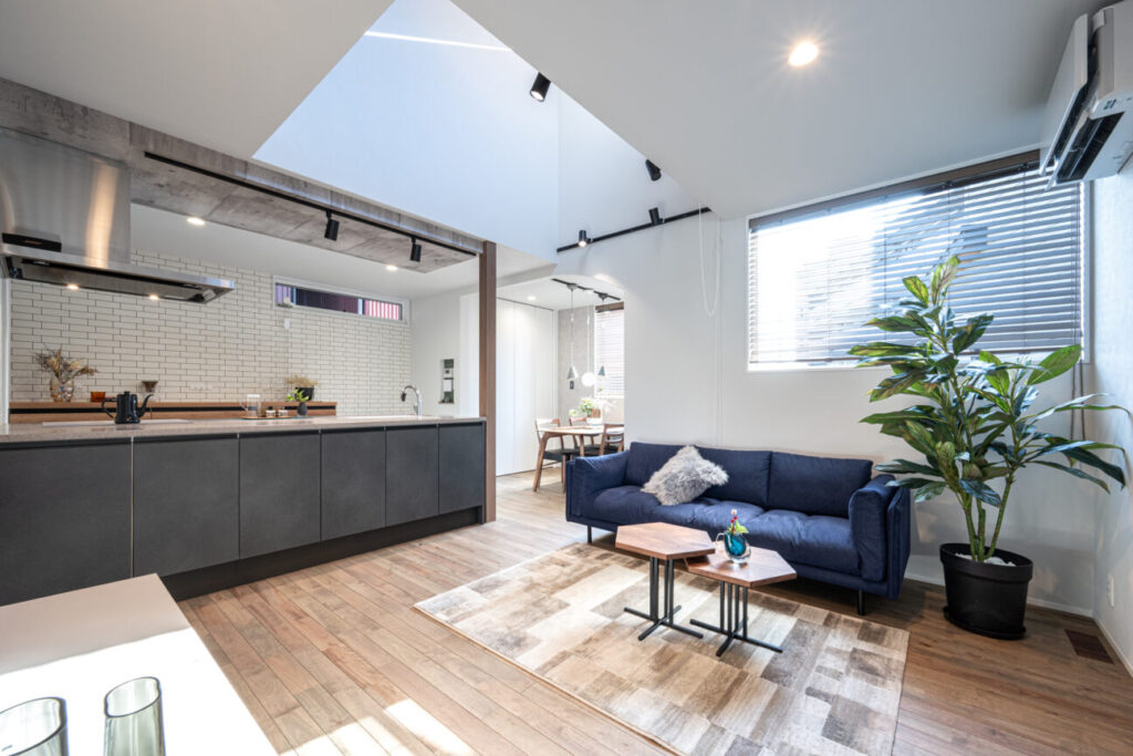 明るいリビング