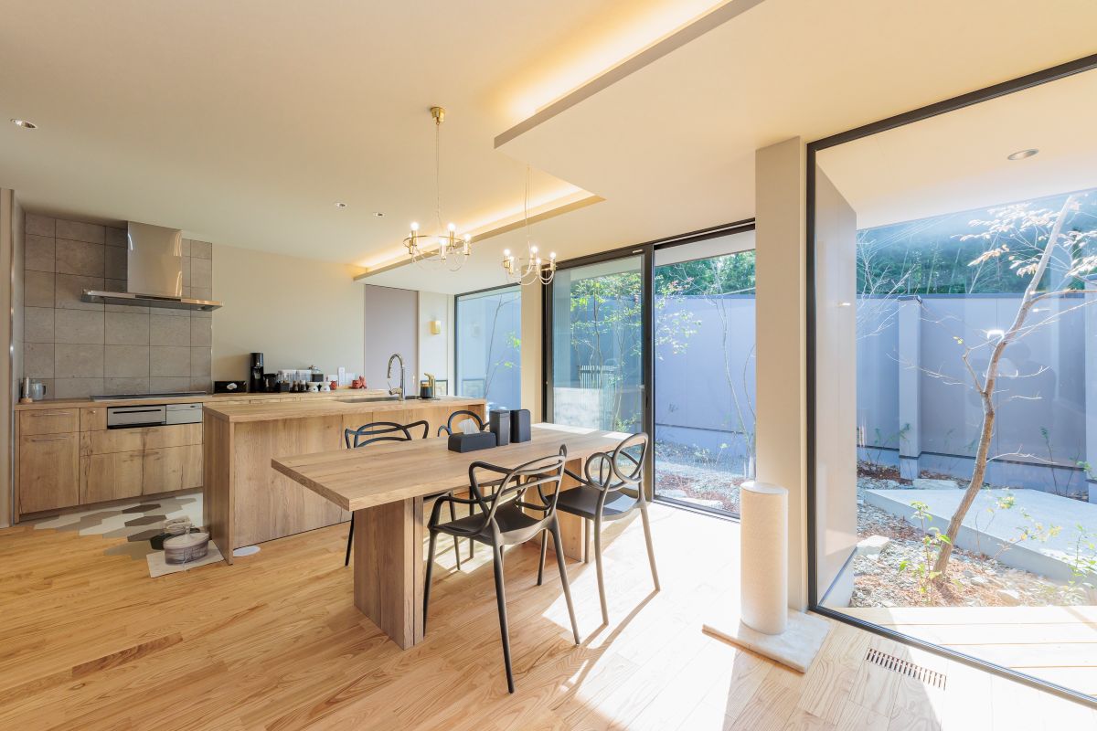 猫と暮らすリビング