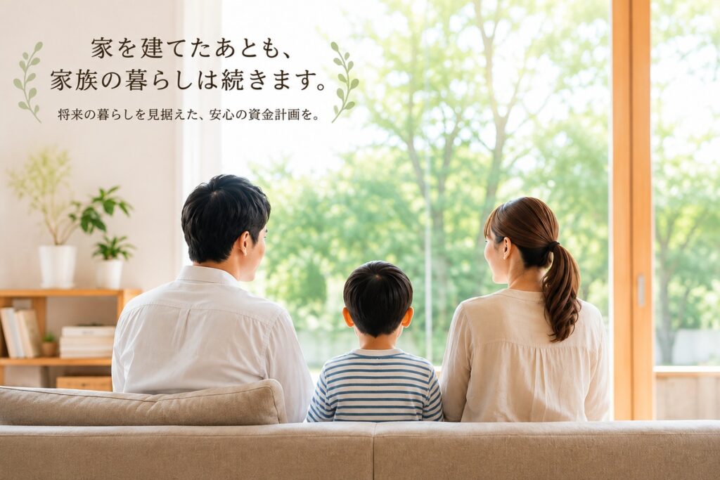 家を建てたあとも
家族の暮らしは続きます。
