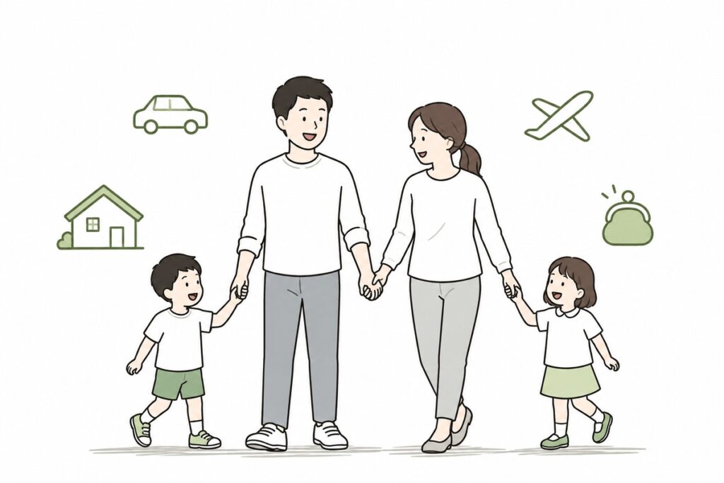 家を建てたあとの家族の暮らし