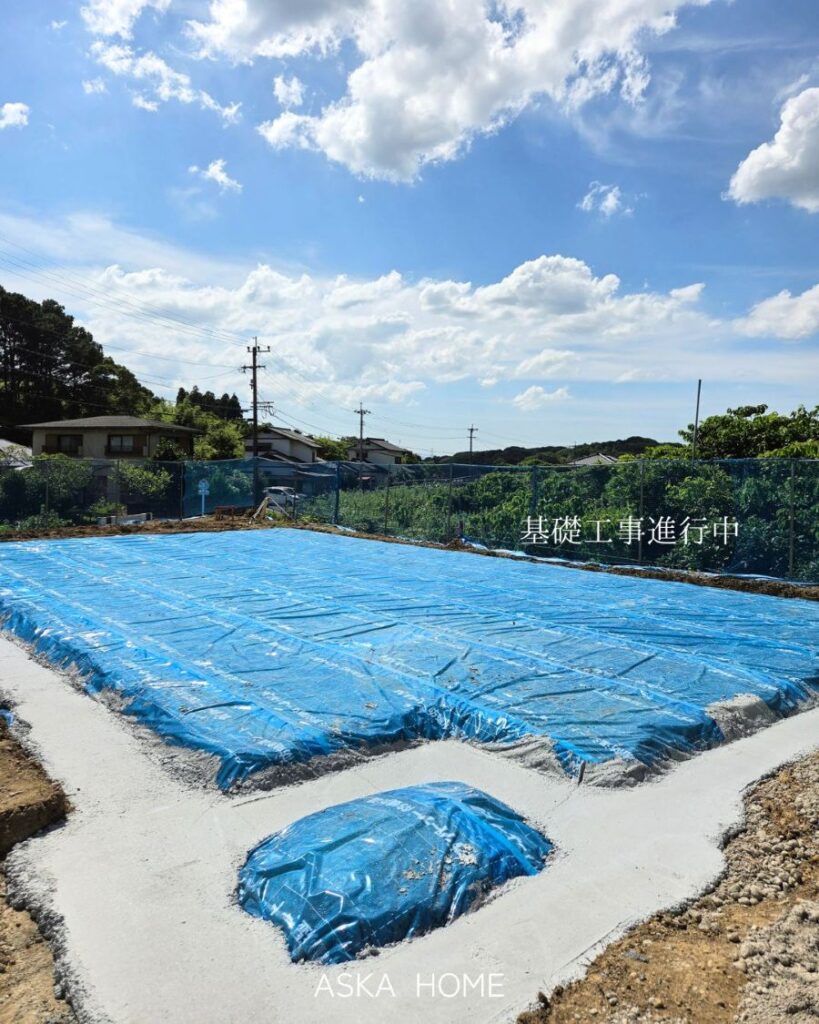 基礎工事が進んでいる様子