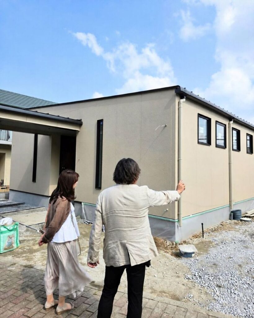 完成に向けて外構の打合せ　